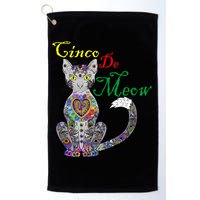 Cinco De Meow Funny Mexican Cat Golf Towel