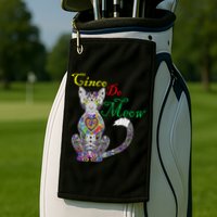 Cinco De Meow Funny Mexican Cat Golf Towel