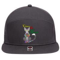 Cinco De Meow Funny Mexican Cat 7 Panel Mesh Trucker Snapback Hat