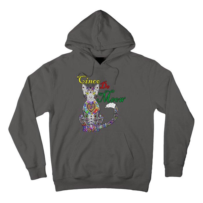 Cinco De Meow Funny Mexican Cat Hoodie