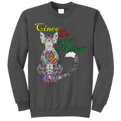 Cinco De Meow Funny Mexican Cat Tall Sweatshirt