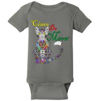 Cinco De Meow Funny Mexican Cat Baby Bodysuit