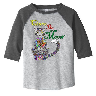 Cinco De Meow Funny Mexican Cat Toddler Fine Jersey T-Shirt