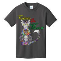 Cinco De Meow Funny Mexican Cat Kids T-Shirt