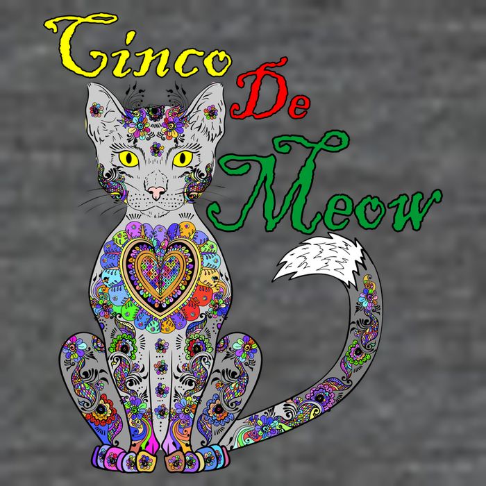 Cinco De Meow Funny Mexican Cat Kids T-Shirt