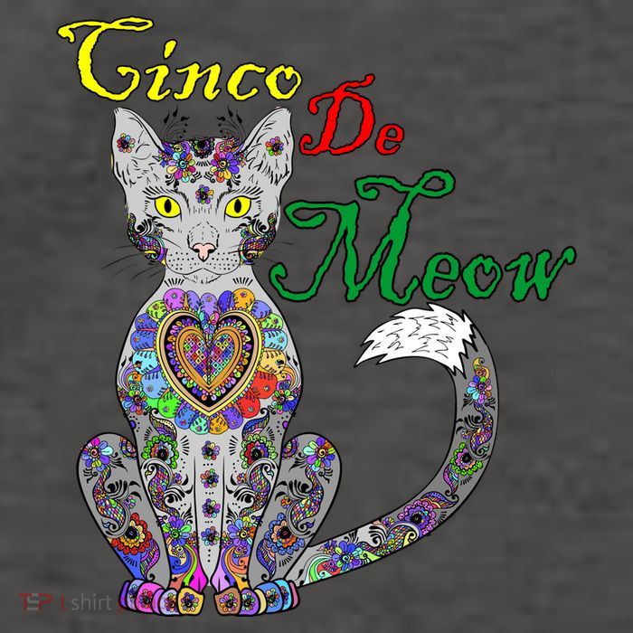 Cinco De Meow Funny Mexican Cat Vector Backpack