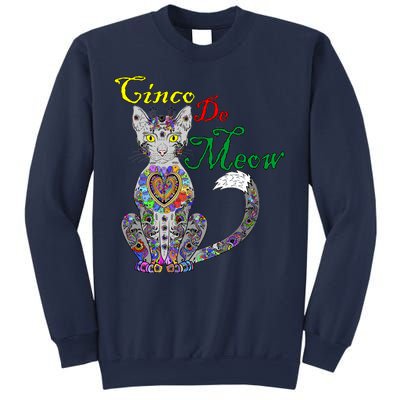 Cinco De Meow Funny Mexican Cat Sweatshirt