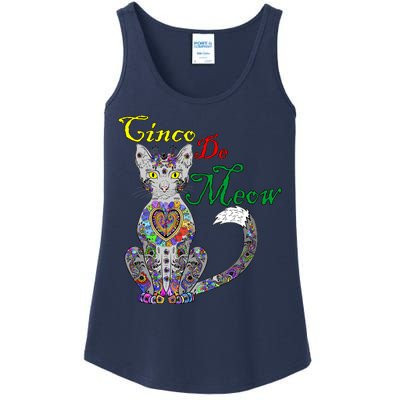 Cinco De Meow Funny Mexican Cat Ladies Essential Tank