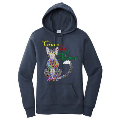 Cinco De Meow Funny Mexican Cat Women's Pullover Hoodie