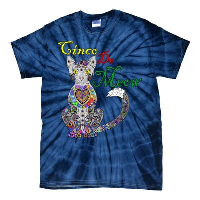 Cinco De Meow Funny Mexican Cat Tie-Dye T-Shirt