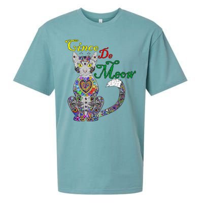 Cinco De Meow Funny Mexican Cat Sueded Cloud Jersey T-Shirt