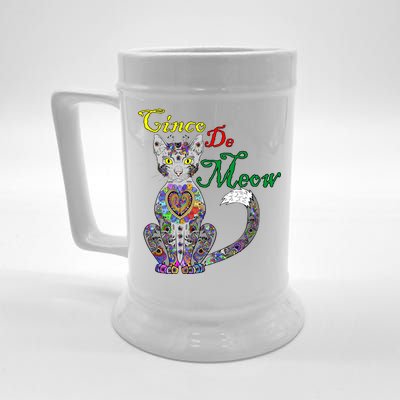 Cinco De Meow Funny Mexican Cat Beer Stein