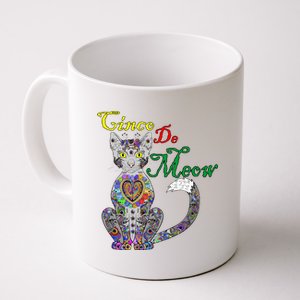 Cinco De Meow Funny Mexican Cat Coffee Mug