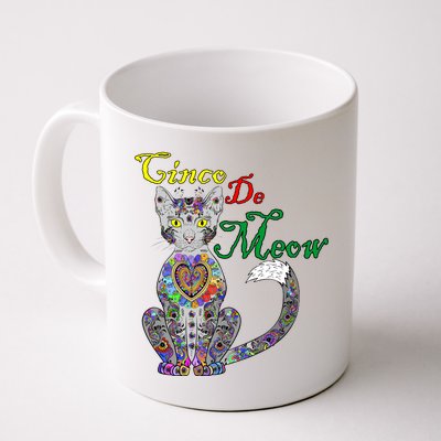 Cinco De Meow Funny Mexican Cat Coffee Mug