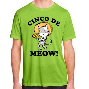 Cinco De Meow! Mayo Funny Mexican Cat Adult ChromaSoft Performance T-Shirt