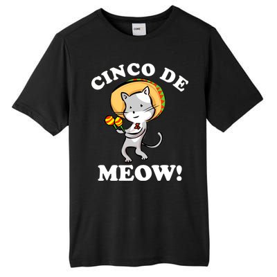 Cinco De Meow! Mayo Funny Mexican Cat Tall Fusion ChromaSoft Performance T-Shirt