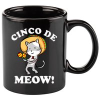Cinco De Meow! Mayo Funny Mexican Cat 11oz C Handle Ceramic Mug