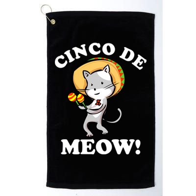 Cinco De Meow! Mayo Funny Mexican Cat Golf Towel