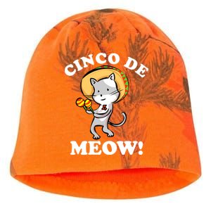 Cinco De Meow! Mayo Funny Mexican Cat Kati - Camo Knit Beanie