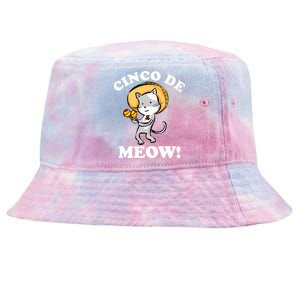 Cinco De Meow! Mayo Funny Mexican Cat Tie-Dyed Bucket Hat