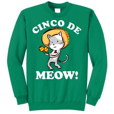 Cinco De Meow! Mayo Funny Mexican Cat Sweatshirt