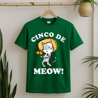 Cinco De Meow! Mayo Funny Mexican Cat T-Shirt
