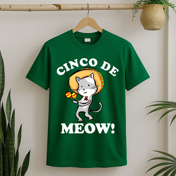 Cinco De Meow! Mayo Funny Mexican Cat T-Shirt