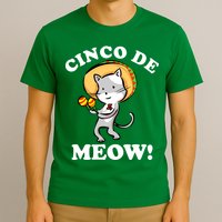 Cinco De Meow! Mayo Funny Mexican Cat T-Shirt