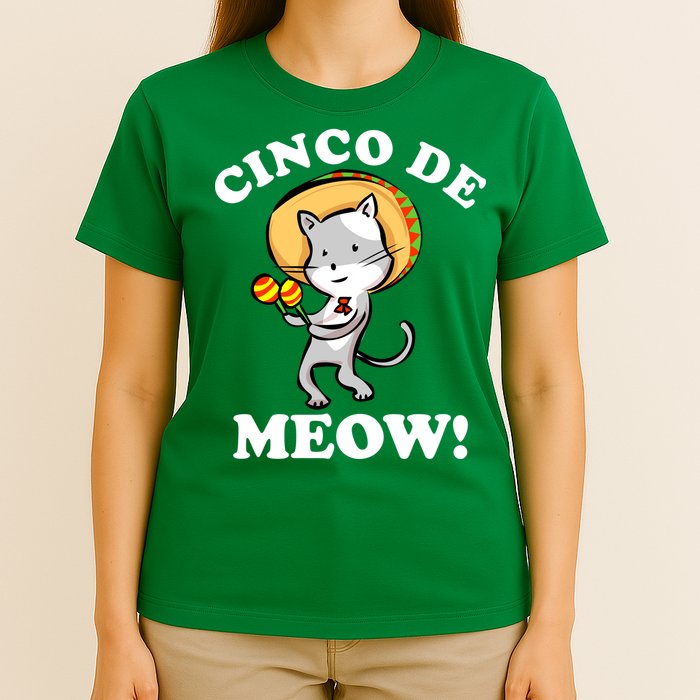 Cinco De Meow! Mayo Funny Mexican Cat T-Shirt