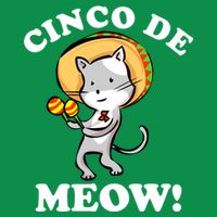 Cinco De Meow! Mayo Funny Mexican Cat T-Shirt