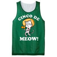 Cinco De Meow! Mayo Funny Mexican Cat Mesh Reversible Basketball Jersey Tank