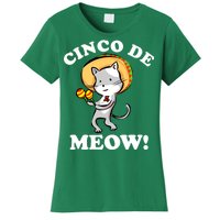 Cinco De Meow! Mayo Funny Mexican Cat Women's T-Shirt