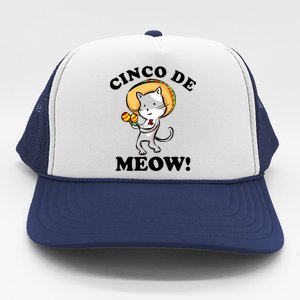 Cinco De Meow! Mayo Funny Mexican Cat Trucker Hat