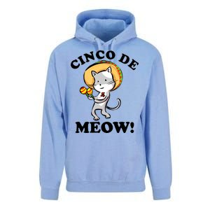 Cinco De Meow! Mayo Funny Mexican Cat Unisex Surf Hoodie