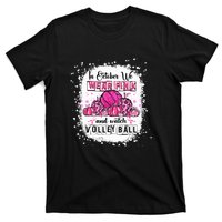 Cute In October We Wear Pink Volleyball Breast Cancer Awareness Gift T-Shirt