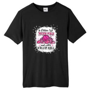 Cute In October We Wear Pink Volleyball Breast Cancer Awareness Gift Tall Fusion ChromaSoft Performance T-Shirt