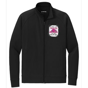 Cute In October We Wear Pink Volleyball Breast Cancer Awareness Gift Stretch Full-Zip Cadet Jacket