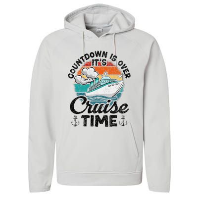 Countdown Is Over ItS Cruise Time Performance Fleece Hoodie