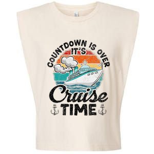 Countdown Is Over ItS Cruise Time Garment-Dyed Women's Muscle Tee