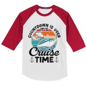 Countdown Is Over ItS Cruise Time Kids Colorblock Raglan Jersey