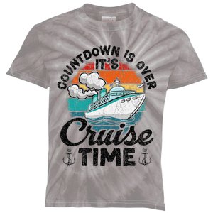 Countdown Is Over ItS Cruise Time Kids Tie-Dye T-Shirt