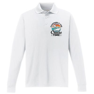 Countdown Is Over ItS Cruise Time Performance Long Sleeve Polo