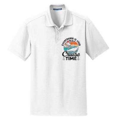 Countdown Is Over ItS Cruise Time Dry Zone Grid Polo