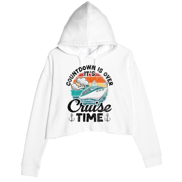 Countdown Is Over ItS Cruise Time Crop Fleece Hoodie