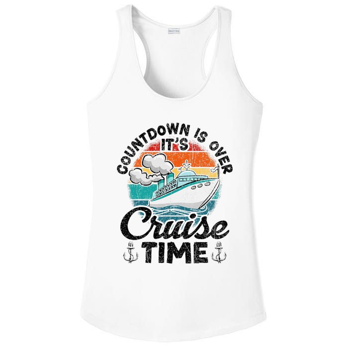 Countdown Is Over ItS Cruise Time Ladies PosiCharge Competitor Racerback Tank