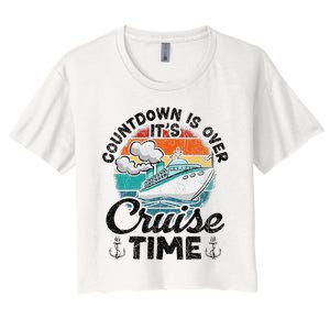 Countdown Is Over ItS Cruise Time Women's Crop Top Tee