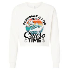 Countdown Is Over ItS Cruise Time Cropped Pullover Crew