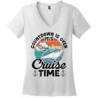 Countdown Is Over ItS Cruise Time Women's V-Neck T-Shirt