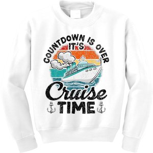 Countdown Is Over ItS Cruise Time Kids Sweatshirt