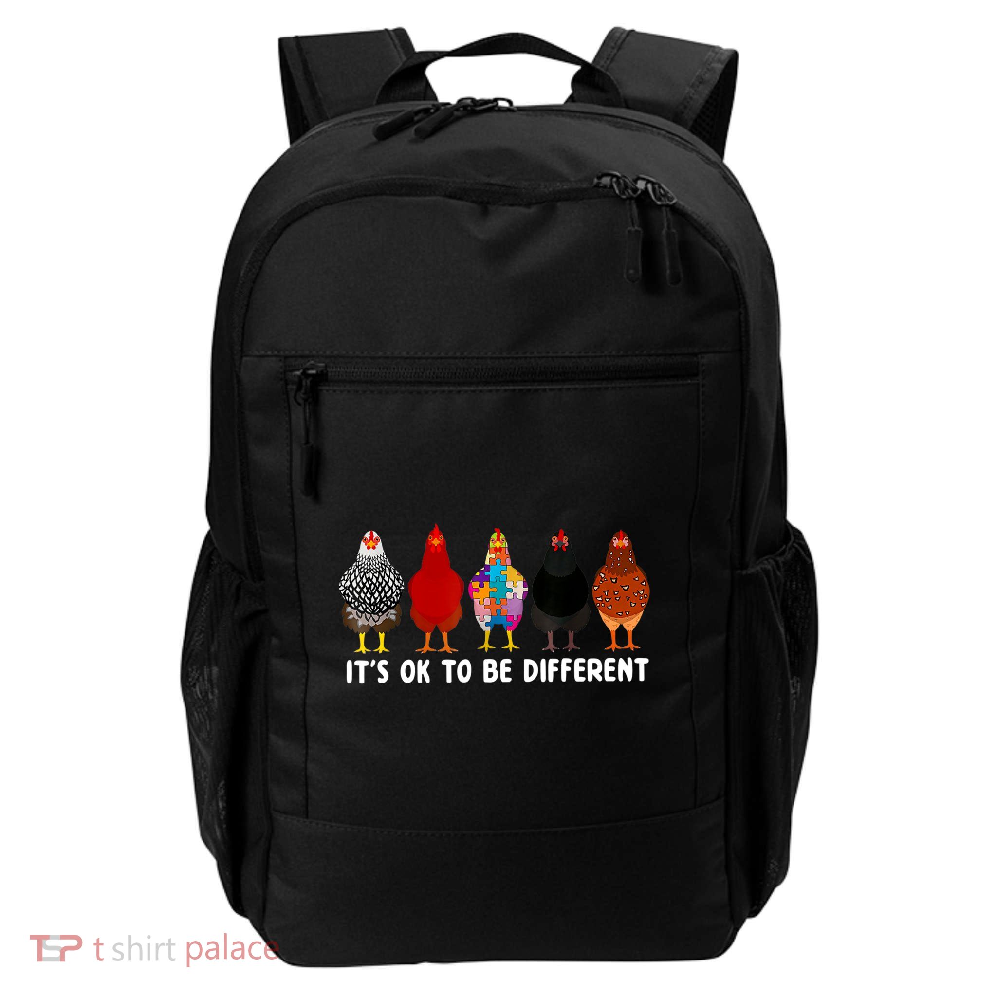 Chicken Its Ok To Be Different Autism Awareness Daily Commute Backpack